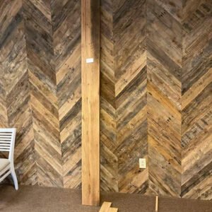 Reclaimed Oak Pallet Engineered Flooring - Chevron Pattern