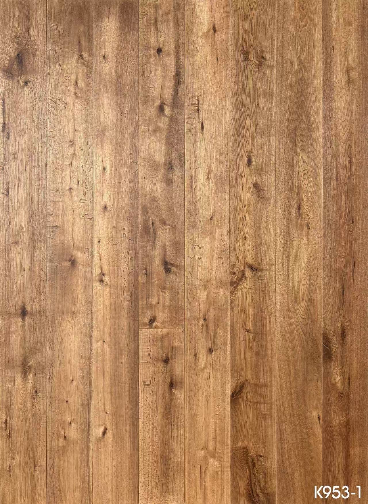 7.5 inch rustic oak engineered plank flooring for wholesale and OEM supply