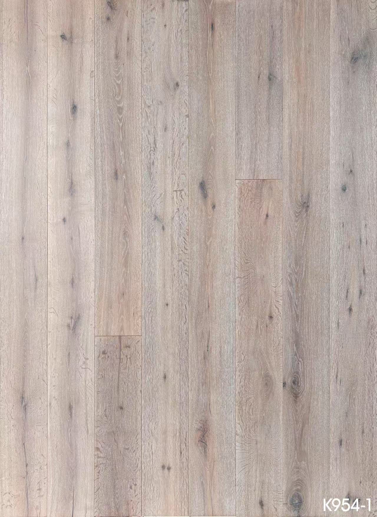 7.5 inch soft grey oak engineered plank flooring for OEM and wholesale customers