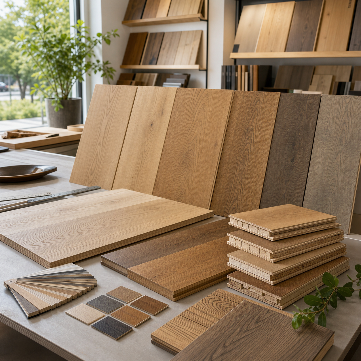 Engineered oak flooring samples and customization by VIFLOOR