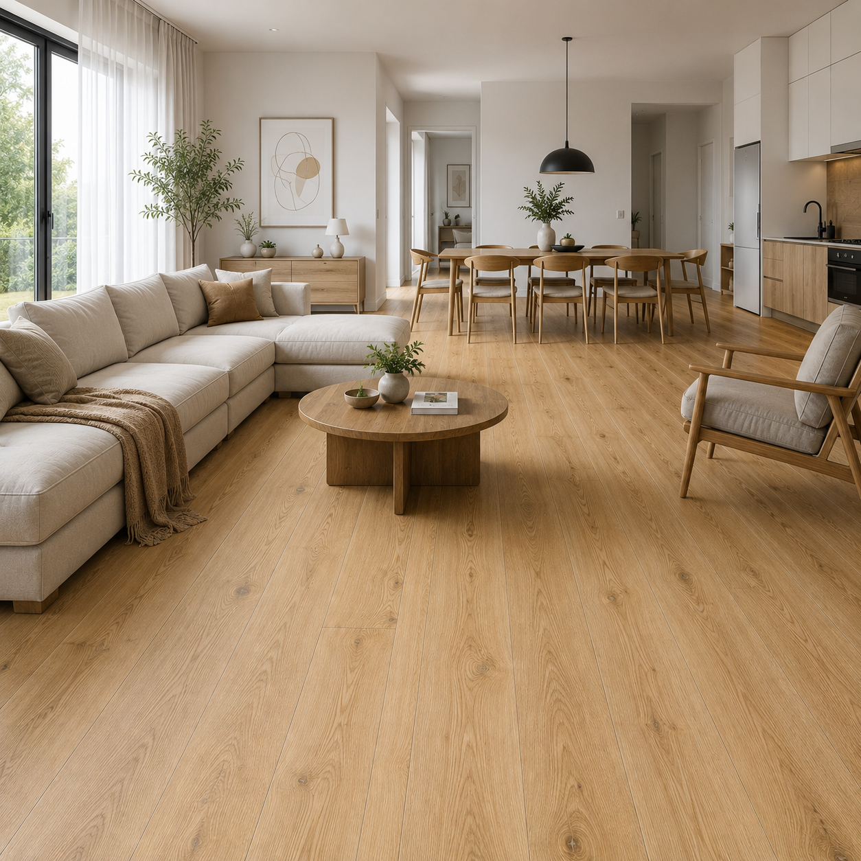 Oak flooring room scene for Australia market